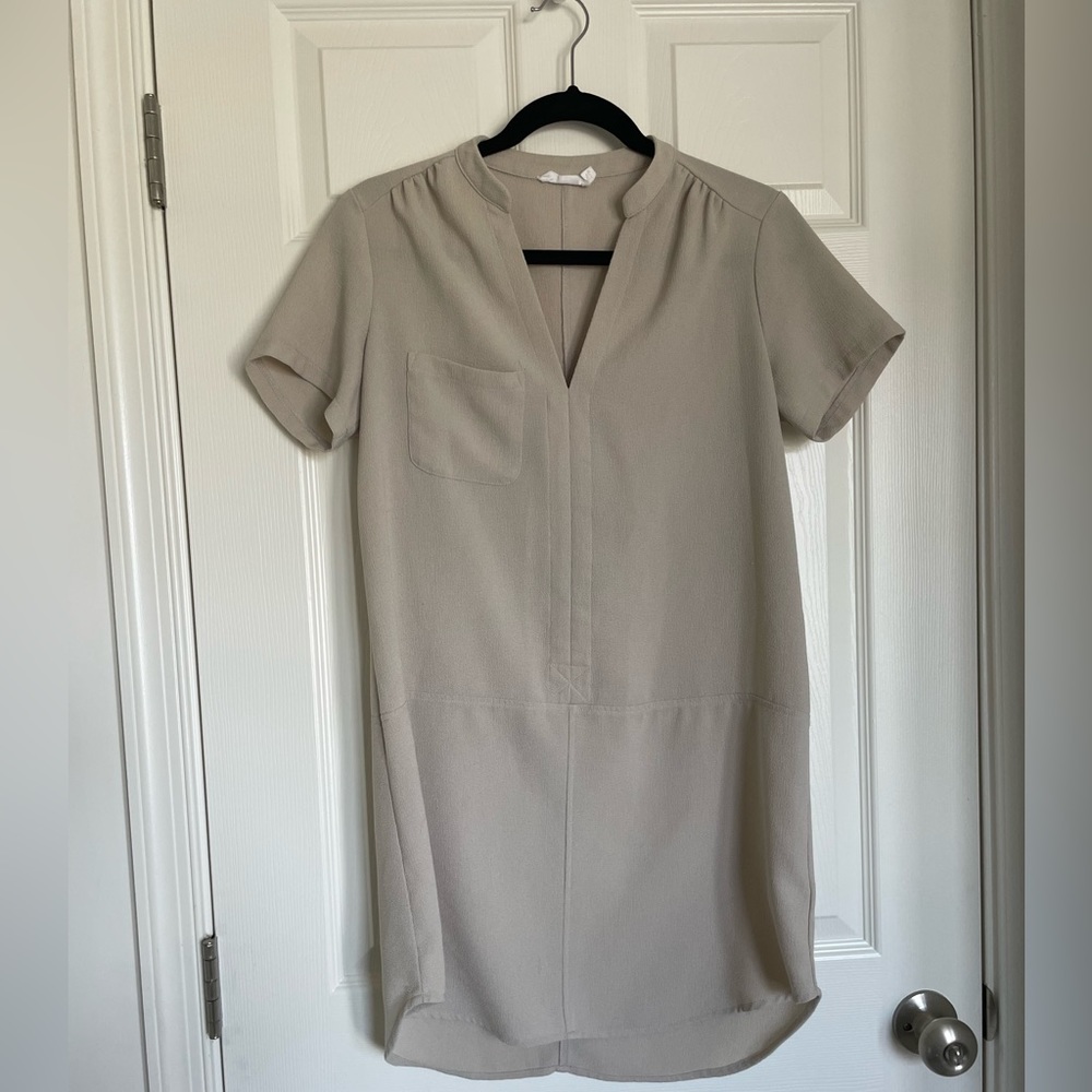 Tan Shift Dress